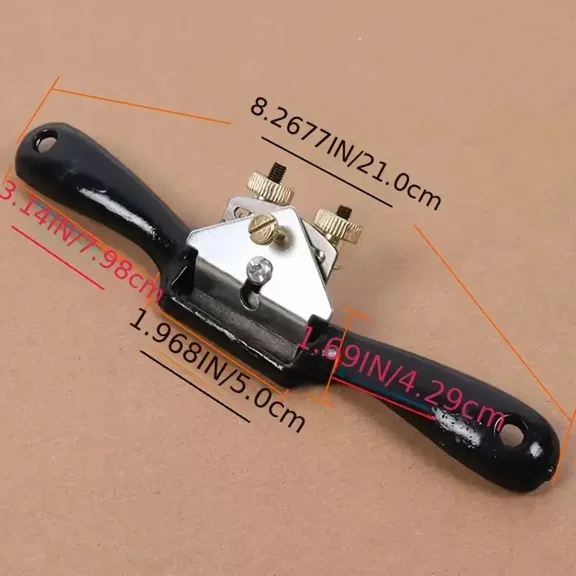 One Traditional Handheld Double Line Planer, Adjustable Woodworking Bird Planer, Double Nut Adjustable Woodworking Planer, Equipped With A High-carbon Steel Blade For Smoothing And Shaping