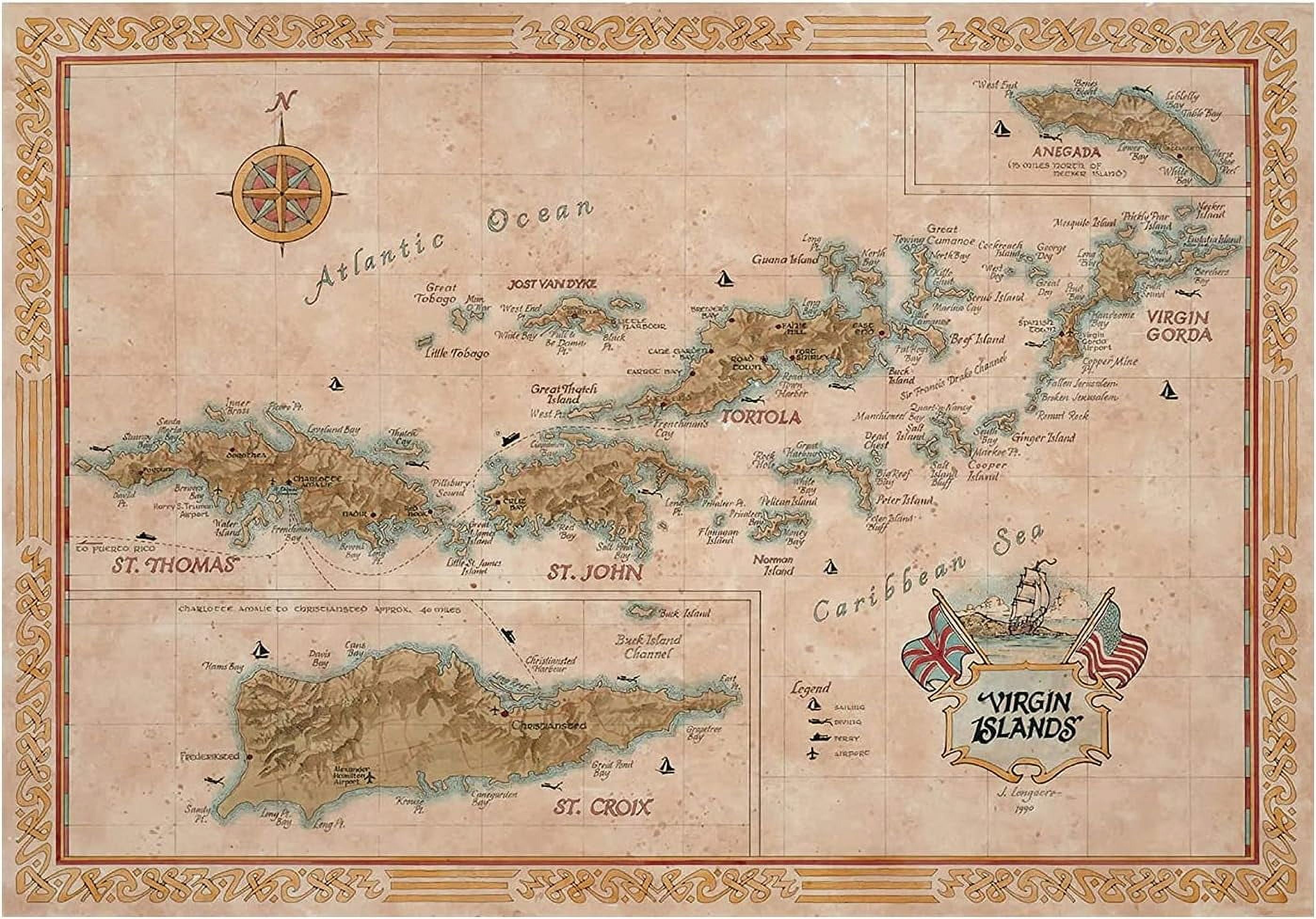 One Treasure Limited Antique Vintage - One Treasure Limited Antique Vintage Old World Caribbean US British Virgin Islands Map 632d7a67 1d0d 4aa2 A788 F5b0dae053d1.f704393acf23f1c9970f6feaa23f834b 