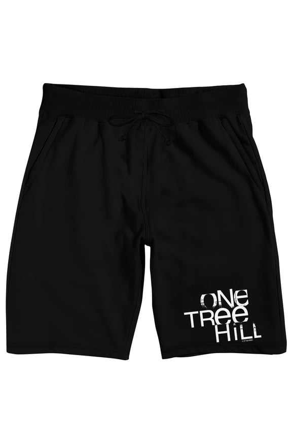 One Tree Hill: TV Series Distressed Logo on Black Adult Lounge Short-XXL