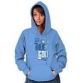 thumbnail image 1 of One True God Christian Cross Hoodie Sweatshirt Women Men Brisco Brands S, 1 of 6