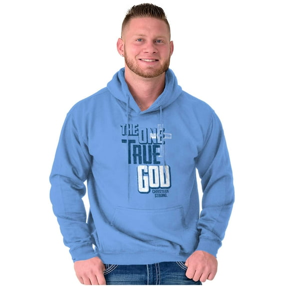 One True God Christian Cross Unisex Plus Fleece Graphic Hoodie Brisco Brands 5X