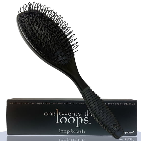 One Twenty Three Loops - Loop Brush - Safe for Hair Extensions, Weaves and Wigs