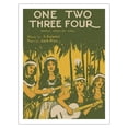 thumbnail image 1 of One Two Three Four - Famous Hawaiian Song - Words by S. Kalama - Music by Jack Alau - Vintage Hawaiian Sheet Music by W.R. De Lappe c.1916 - Fine Art Matte Paper Print (Unframed) 20x26in, 1 of 4