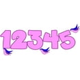 thumbnail image 1 of One Two Three Four Five Numbers Birthday Party Decoration Wall Art Sticker Vinyl Decals House Wall Decor Removable Sticker Kitchen Wall Design Party Peel and Stick Size (20x10 inch), 1 of 2