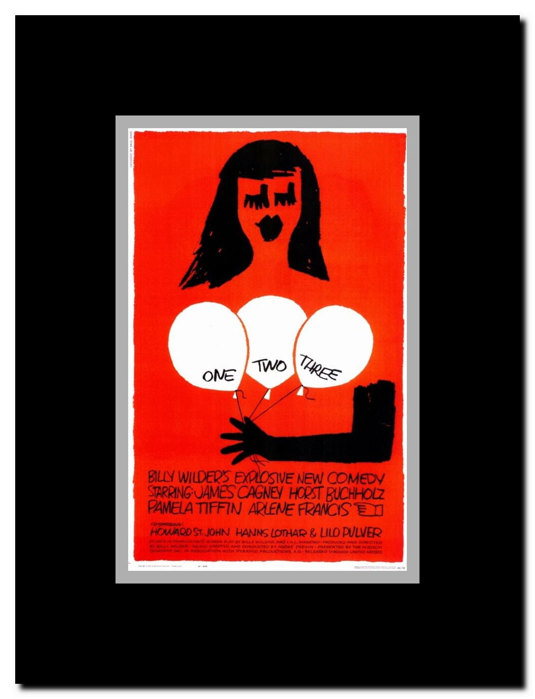 One Two Three Framed Movie Poster