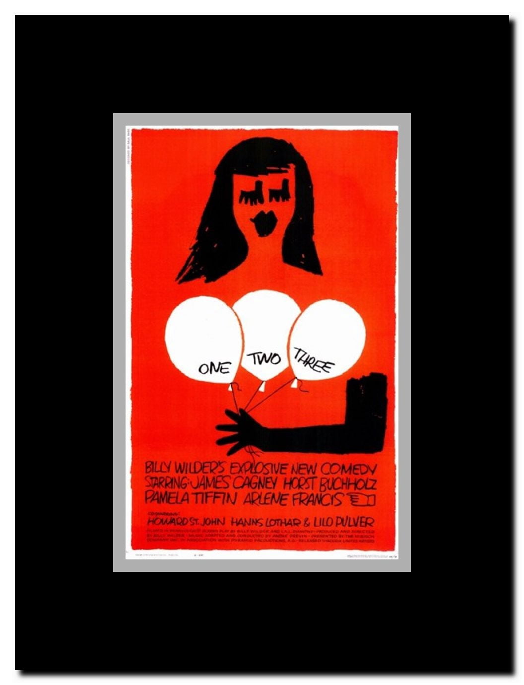 One Two Three Framed Movie Poster
