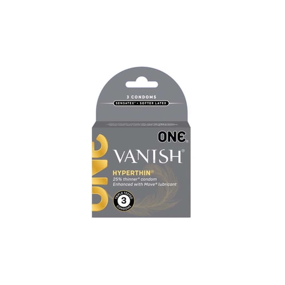 One Vanish Condoms 3 Pk