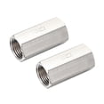 thumbnail image 1 of Uxcell G 1/2" One Way Female Threaded Full Port Check Valve Copper Silver Tone 2Pcs, 1 of 3