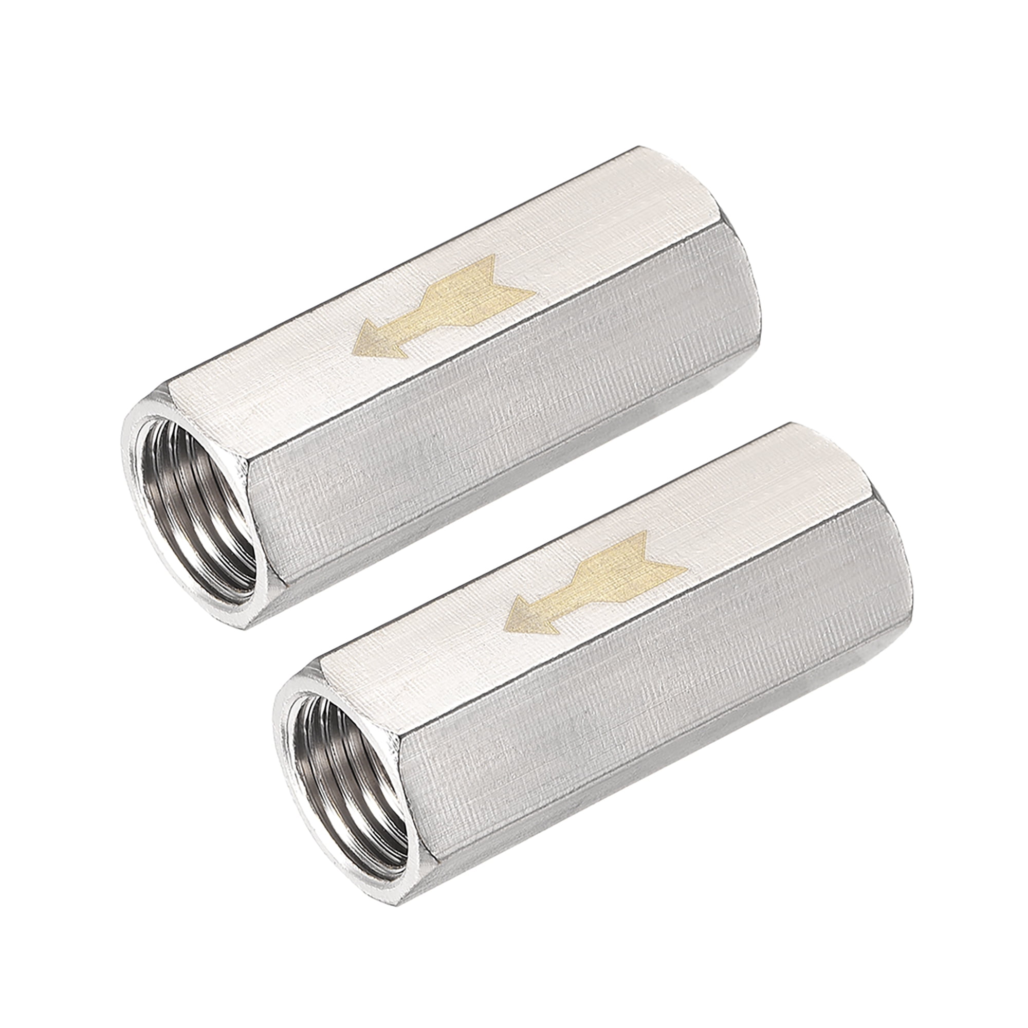One Way Air Check Valve G 1/4" BSP Female Threaded Valve 2Pcs