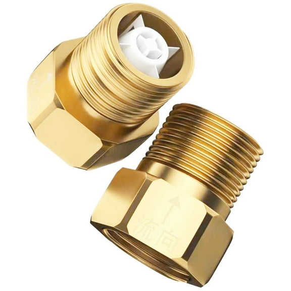 One Way Backflow Preventer Brass Valves Check Valves set for Fuels Line Safety