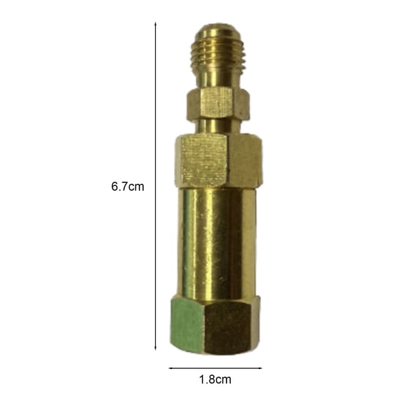 One Way Check Valve Cvp14Fm Brass Material For Air Conditioning Refrigeration Systems With 1/4 Sae Thread Stops Reverse Flow