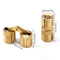 thumbnail image 1 of One Way Copper Cabinet Door Barrel Hinge,Heavy Duty Hidden Hinge for DIY Wooden Cabinet Doors Jewelry Boxfor Worktops Project,Gold 1,5/16 Inch, 1 of 10