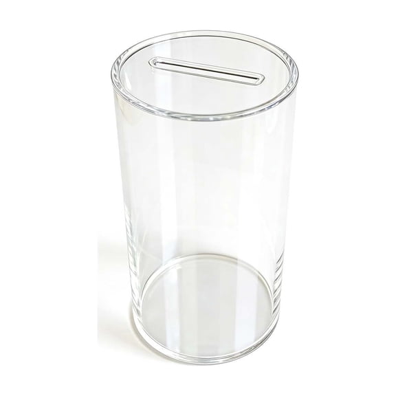 One Way Entry Clear Piggy Bank, See Through Single Access Coin Storage Jar, Can Insert Cannot Remove Transparent Money Saving Container For Cash Change Collection