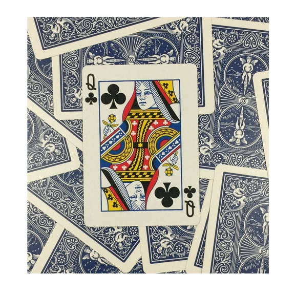 One Way Forcing Deck for Magic Tricks, Blue Queen of Clubs