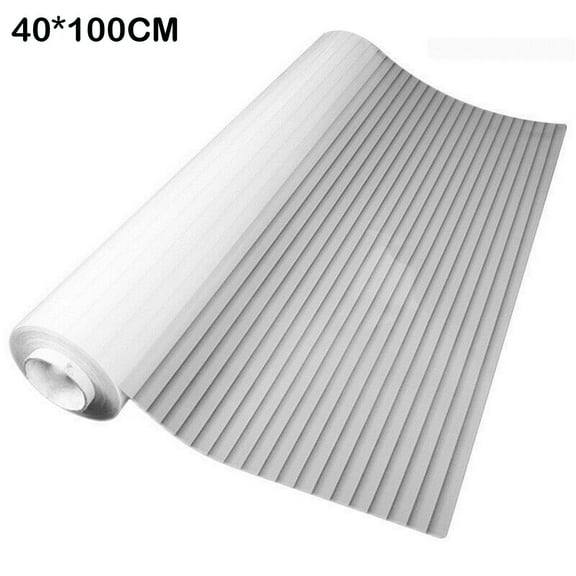 One-Way Imitation Blinds Privacy Window Cover, Non-Adhesive Frosted Perspective Glass Film, One-Way Vision Simple Style Translucent Window Stickers (15.7 * 39.37in), White