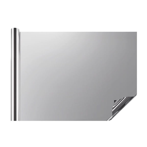 One Way Mirror Privacy Window Film Static Cling Daytime Tint Black-Silver