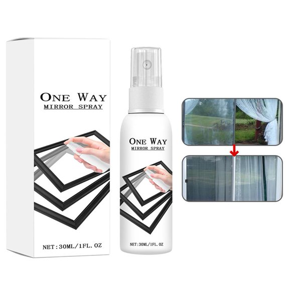 One Way Mirror Spray, Reflective Privacy Coating for Car Window Household & Office Glass Surf-ace