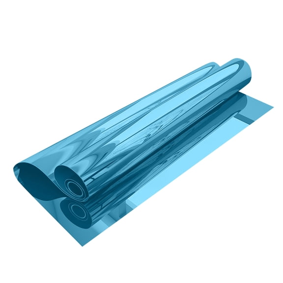One Way Mirror Window Film Daytime Privacy Reflective Window Tint Sun Blocking Heat Control Removable Window Film For Home Office(Blue-100X50cm)