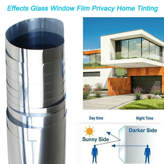 One Way Mirror Window Film Home Tinting, Privacy Protect, Heat Reflective Reduce