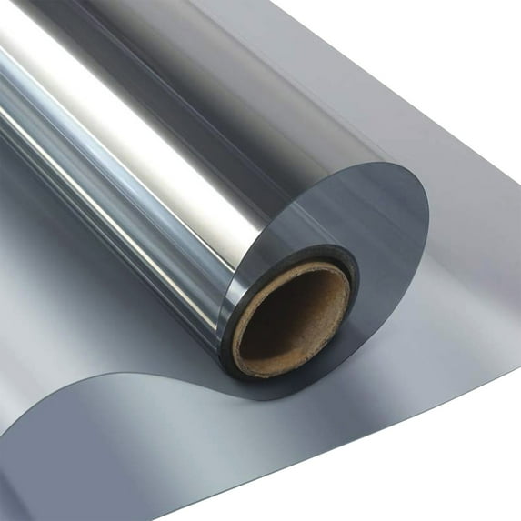 One-Way Mirror Window Film, Reflective Glass Tint for Heat Control and Sun Blocking, Ideal for Home, Office, Kitchen, and Sliding Doors, Easy Installation and Energy Saving