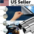 thumbnail image 1 of One-Way Mirror Window Film UV Heat Reflective Static Cling Privacy Tint for Home Office, 1 of 10
