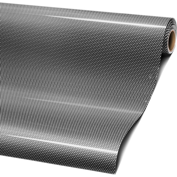 One-Way Perforated Black Vinyl Privacy Window Film Adhesive Glass Wrap Roll (1ft x 54 inches)