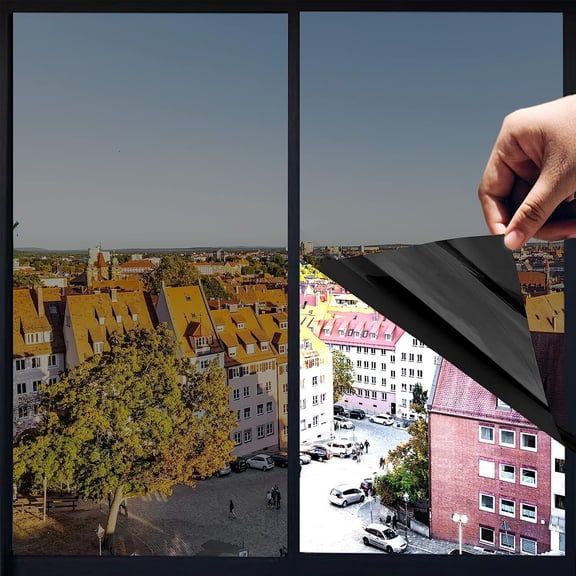 One-Way Perspective Glass Film, Heat Insulation Film, Sticker, Shading Solar Film, Window Anti-Theft, Light-Transmitting And Opaque