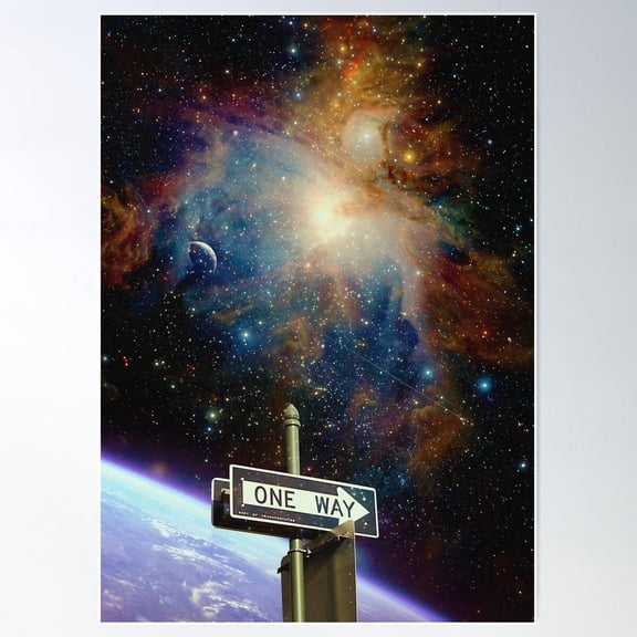One Way Poster Wall Art, Modern Wall Decor For Living Room Bedroom, 12x18 UNFRAMED