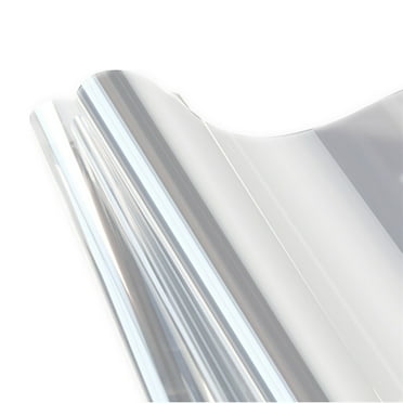 One Way Window Film, Daytime Privacy Sun Blocking Reflective Window Film No Glue Static Cling Heat Control Window Tinting Film for Home and Office, 15.7x39.37 Inch