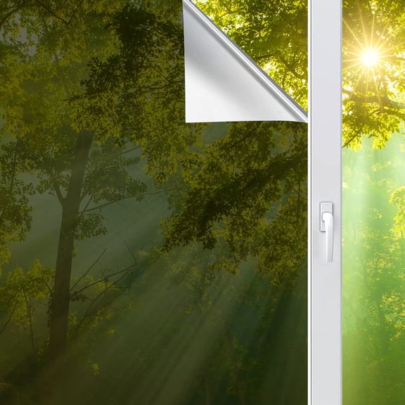 One Way Window Film, EEEkit Mirror Privacy Window Tint Film, UV Blocking Heat Control Reflective Glass Film for Home Office, Door, Window