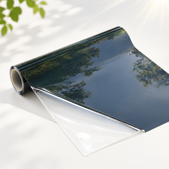One Way Window Film Heat & Glare Control 17.5"x78.7" Black