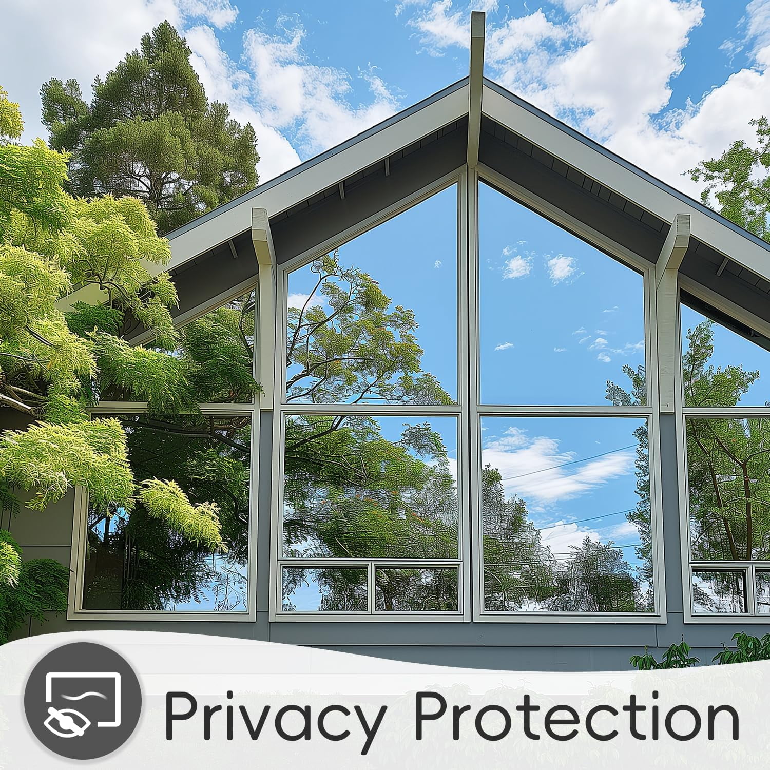 One Way Window Film Privacy See Out Not In, Heat Blocker Window Tint For Home, Refl[4133