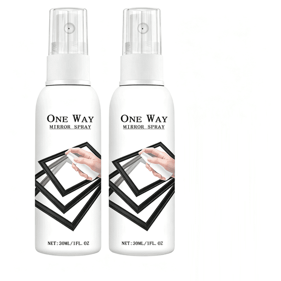 One Way Window Privacy Film Reflective Mirror Window Tint, Static Cling See Out Not In Sun Blocking for Home Office Car, 2 Pcs