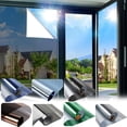thumbnail image 1 of One Way Window Privacy Film Sun Heat Blocking, Reflective Mirror for Glass Windows Cover, Static Cling, Removable, Anti-UV, Anti-Glare Window Tint for Home, Gold, 15.74x196.8 Inch, 1 of 10