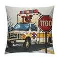 thumbnail image 1 of One Wee Woo Ambulance EMT Rescue Team Birthday Kids Throw Pillow, 1 of 5