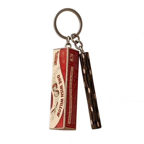 One Wish Willow Keychain, 3D-Printed Wish-Making Snap Stick Key chain, Tag Keychains Gifts for Horror Movie Fans