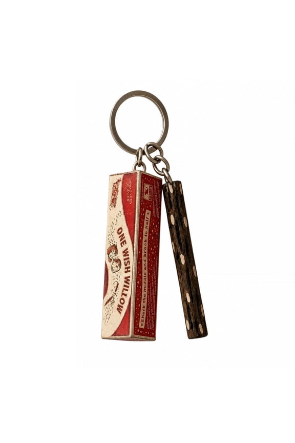 One Wish Willow Keychain, 3D-Printed Wish-Making Snap Stick Key chain, Tag Keychains Gifts for Horror Movie Fans