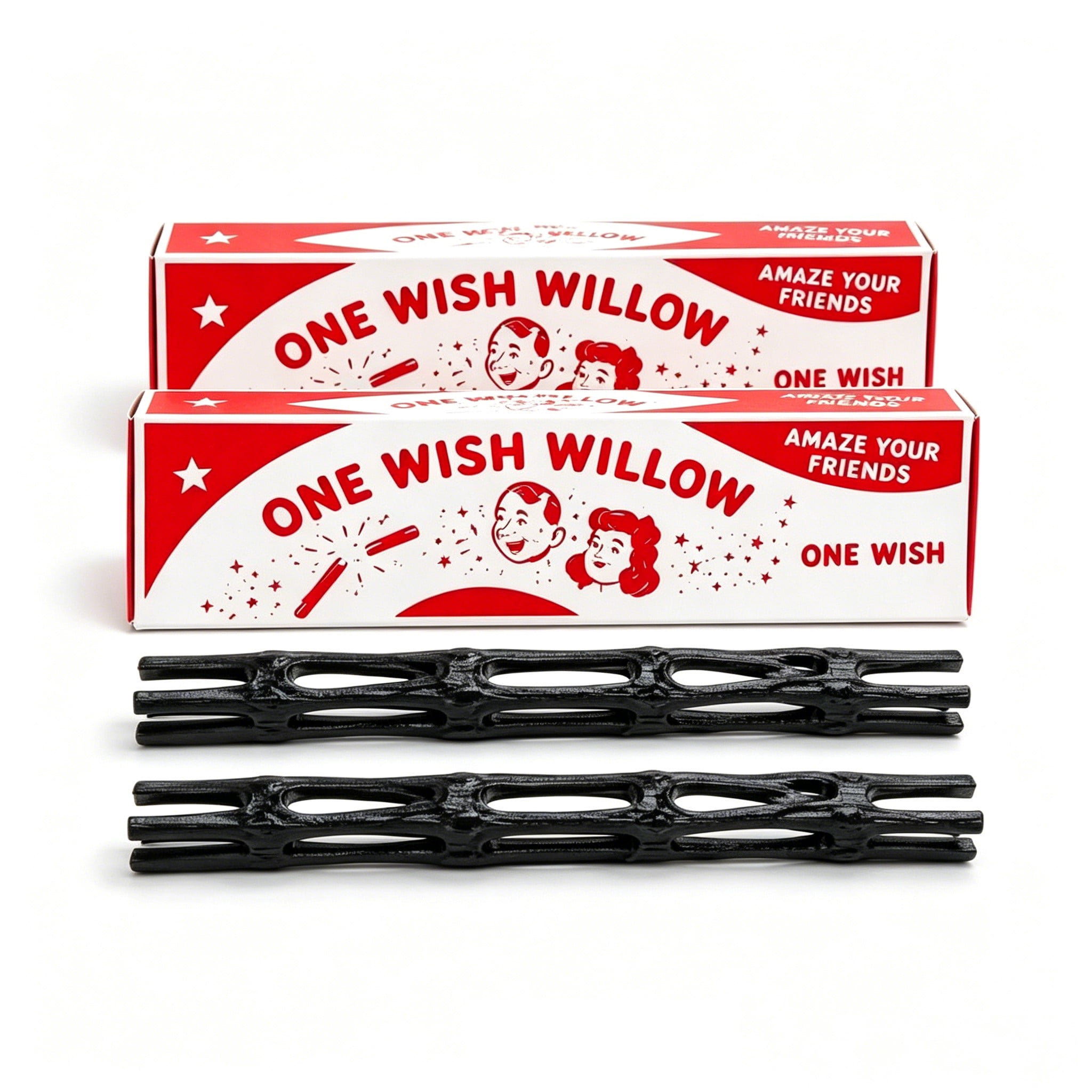 One Wish Willow Stick, Wish-Making Snap Stick, Fun Party Novelty Gift with Retro Box, Ancient Legend Replica, for All Ages Movie Fans (2 PCS)