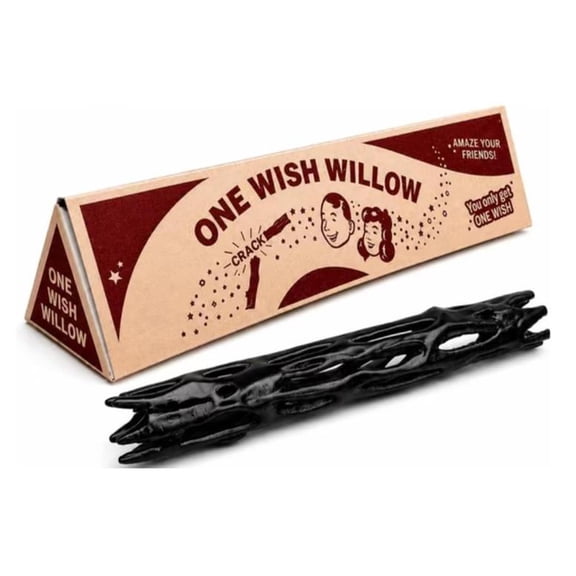 One Wish Willow Stick You Only Get One Wish! Realistic Black Willow Snap Stick, Perfect for Halloween, Birthdays & Movie Fans (1PC)