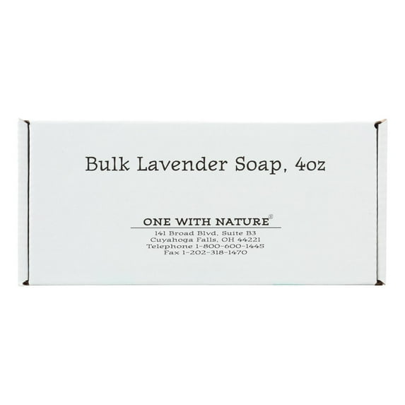 One With Nature Bar Soap - Lavender - Case of 24 - 4 oz.
