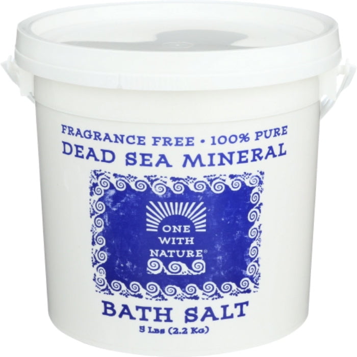 Fragrance-Free Organic Dead Sea Mineral Bath Salt, 5 lbs