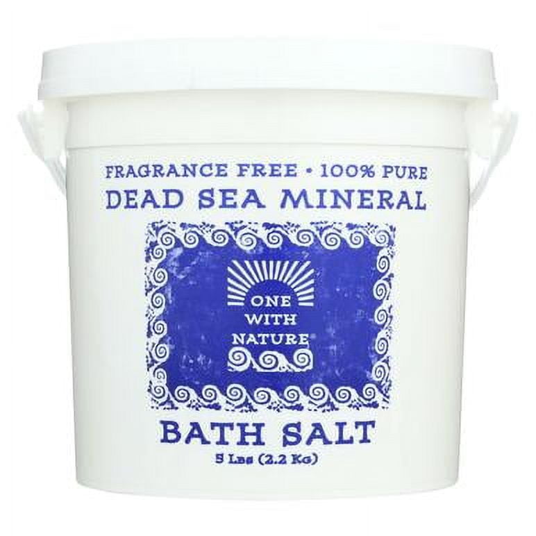 Fragrance-Free Organic Dead Sea Mineral Bath Salt, 5 lbs