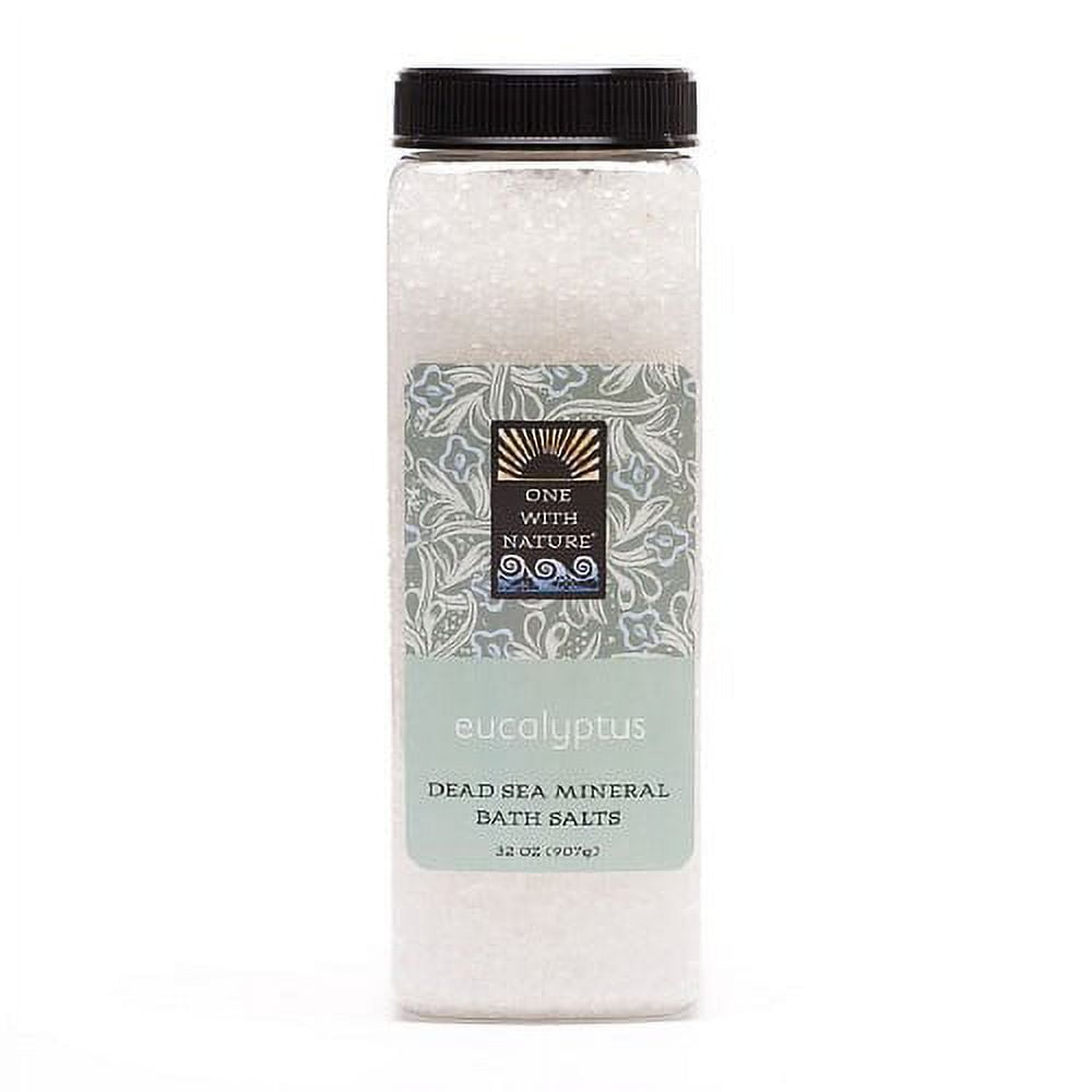 One With Nature Dead Sea Mineral Bath Salts, Eucalyptus, 32 Oz