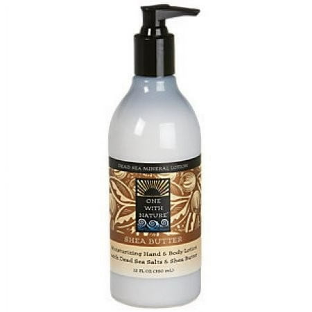 One With Nature Dead Sea Mineral Moisturizing Hand and Body Lotion Shea Butter,12 fl Oz