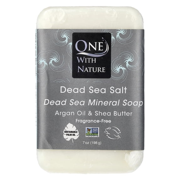 One With Nature Dead Sea Minerals Dead Sea Salt Soap 7 oz