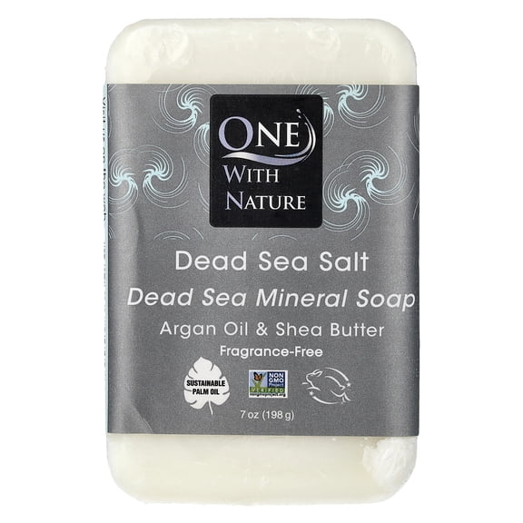 One With Nature Dead Sea Minerals Dead Sea Salt Soap 7 oz
