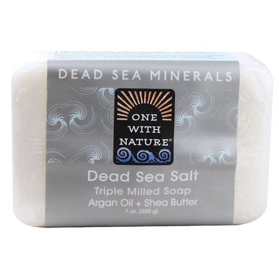 One With Nature Dead Sea Minerals Dead Sea Salt Soap 7 oz