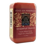 One With Nature Dead Sea Spa Grapefruit Guava Mineral Soap