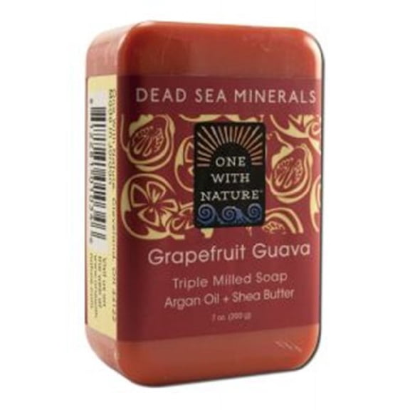 One With Nature Dead Sea Spa Grapefruit Guava Mineral Soap