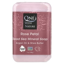 One With Nature Soap Bar, Rose Petal 7 oz